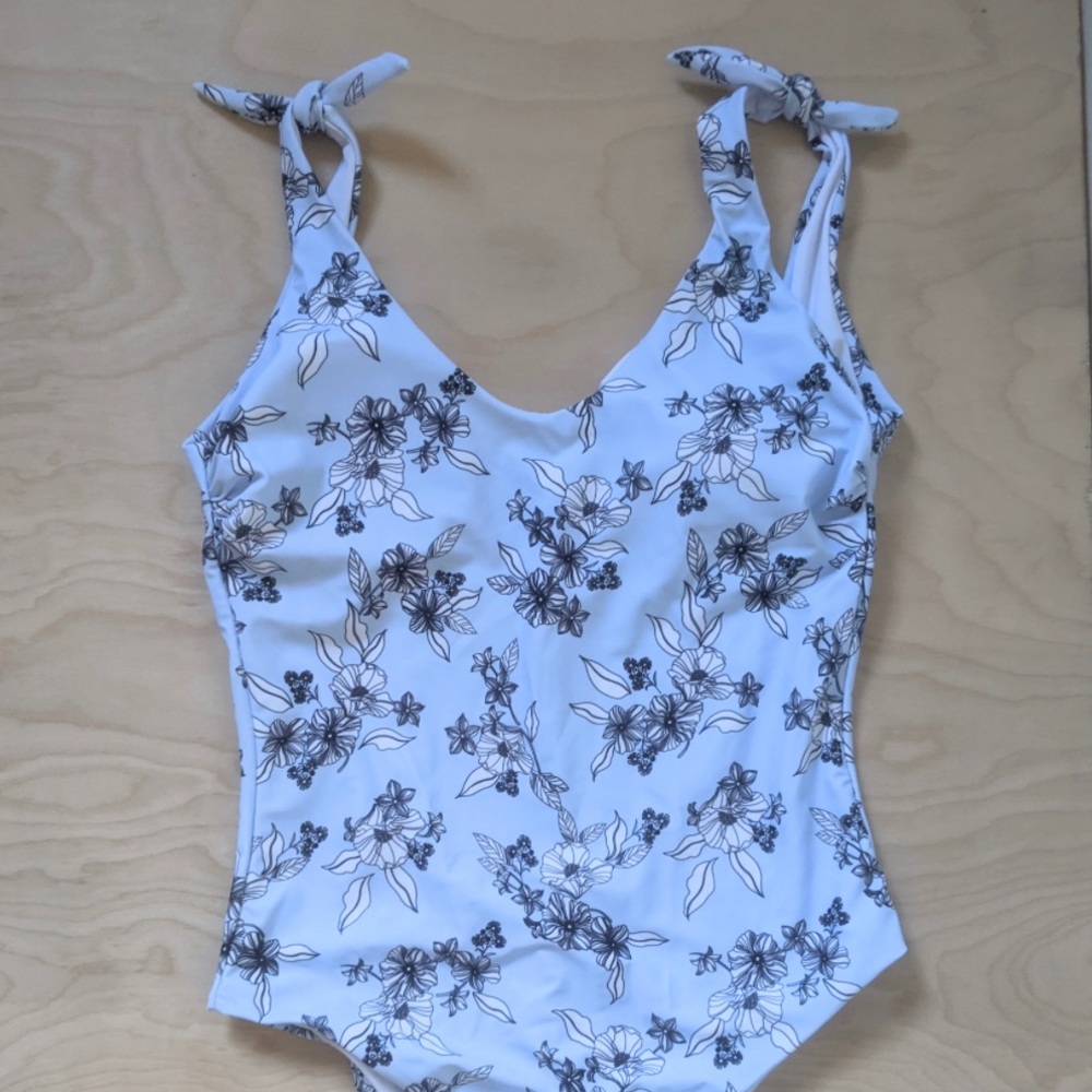 Baby Blue Floral Swimsuit
